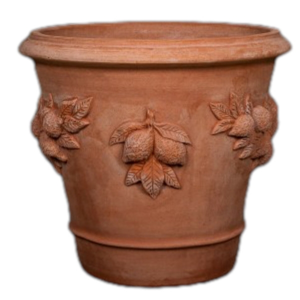 Terracotta Planztopf mit Zitrone - Vaso con Limoni